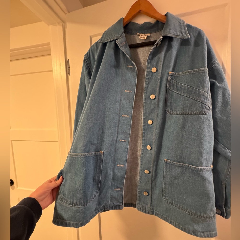 Vintage Denim Chore Coat